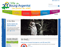 Tablet Screenshot of bourg-argental.fr